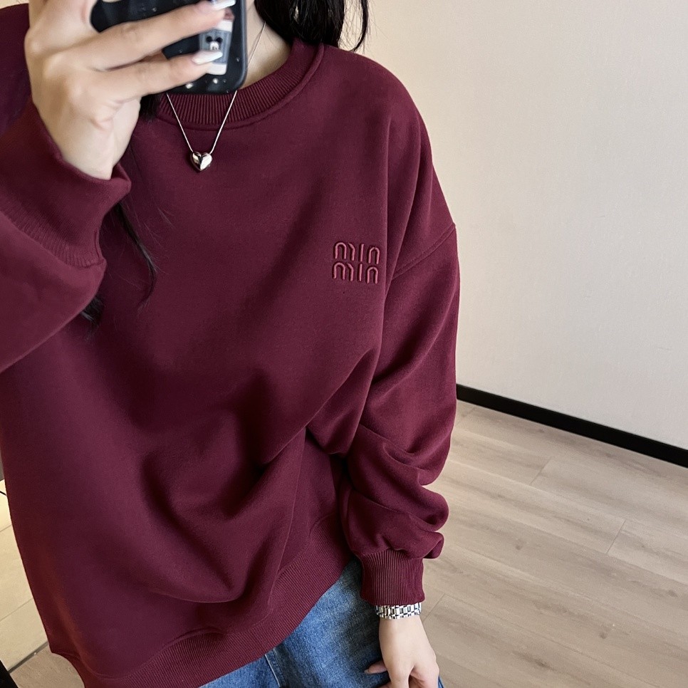 出口外贸！3493号秋冬加绒卫衣女宽松休闲百搭上衣韩版纯色圆领