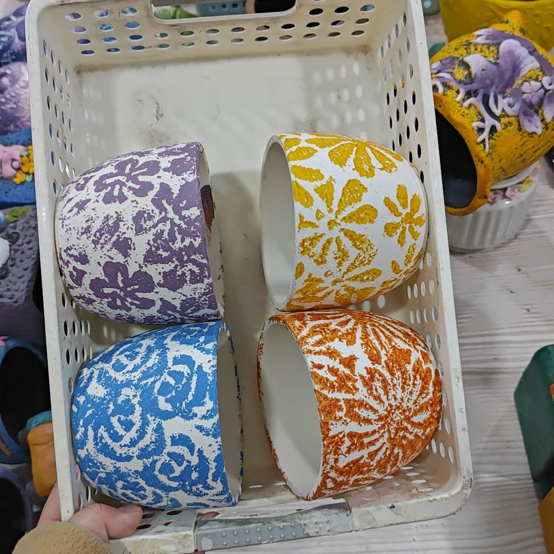 红陶吸水透气的白陶花盆凑满12发货