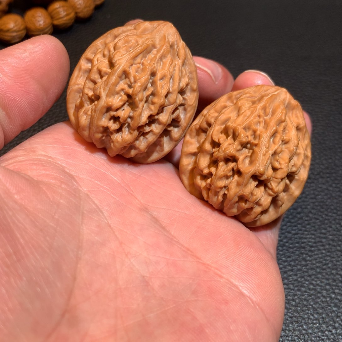 文玩核桃把件饕餮纹37