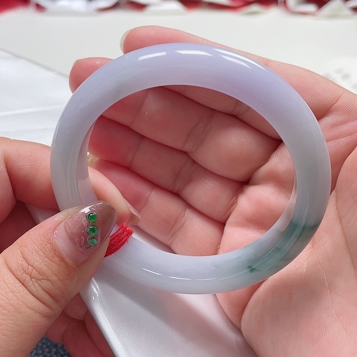 翡翠手镯未镶嵌缅甸翡翠手镯57圈