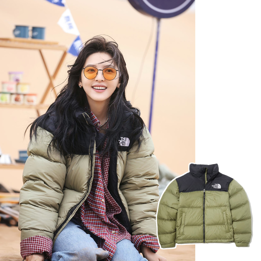 【章若楠同款】TNF 1996经典款男女情侣同款抹茶绿短款冬羽绒
