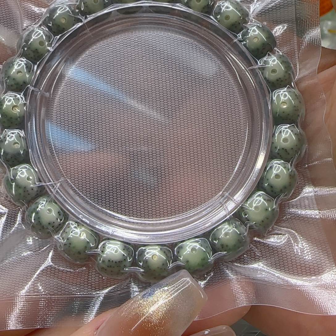 星月菩提手串奋*93尽头绿星月菩提1.0桶单圈