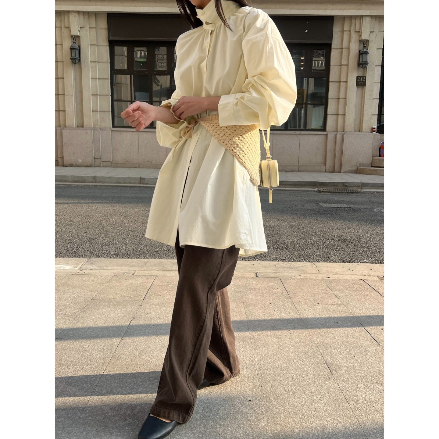 《2025新品》韩系休闲时尚百搭中长款衬衫 60298