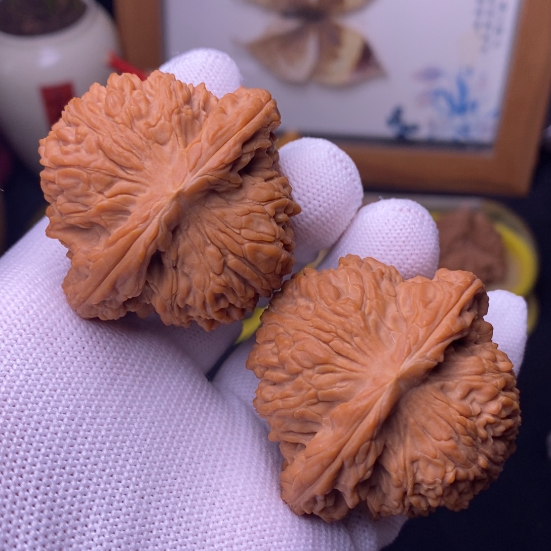 文玩核桃把件48南疆石