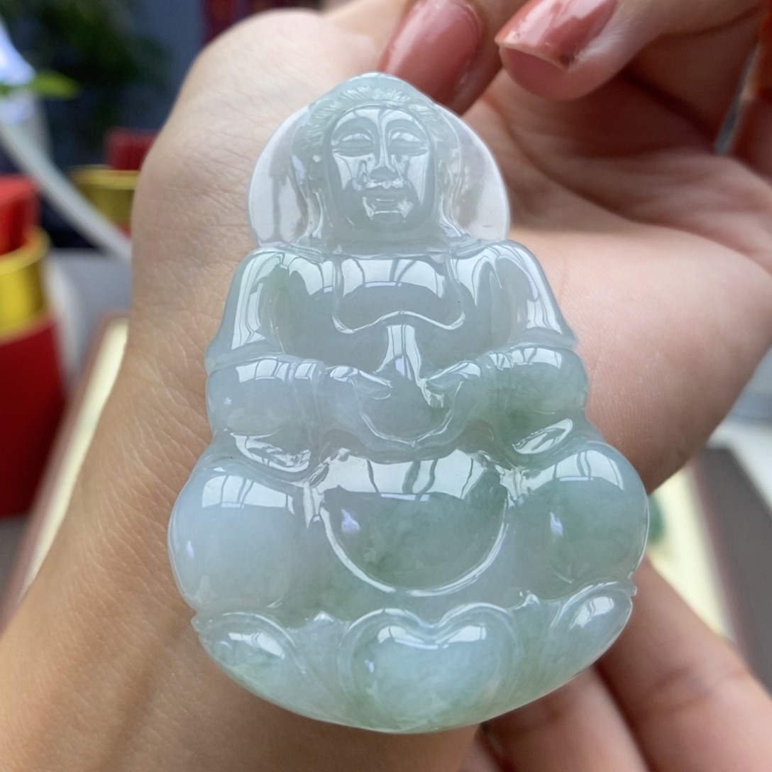 翡翠未镶嵌颈饰吊坠38