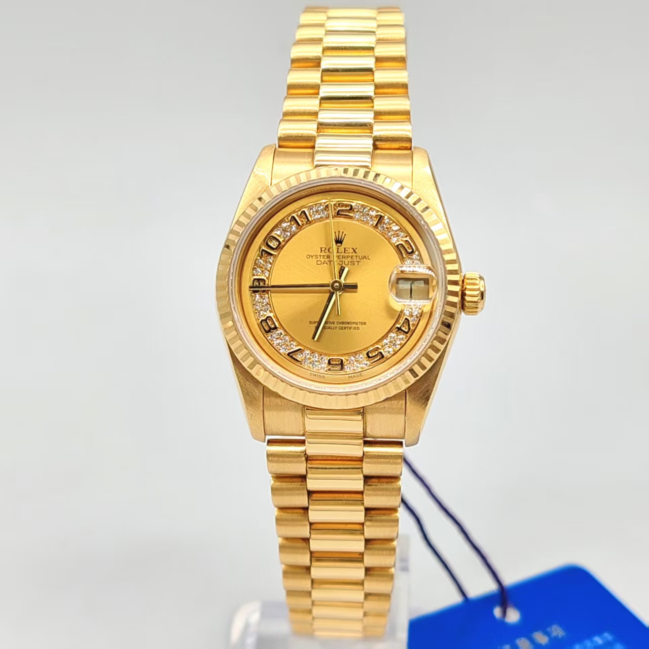 99新 Rolex/劳力士 小橘/68278/31/自动机械/原钻/单表