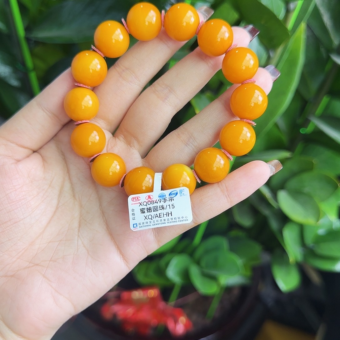 琥珀颈饰未镶嵌手串15m