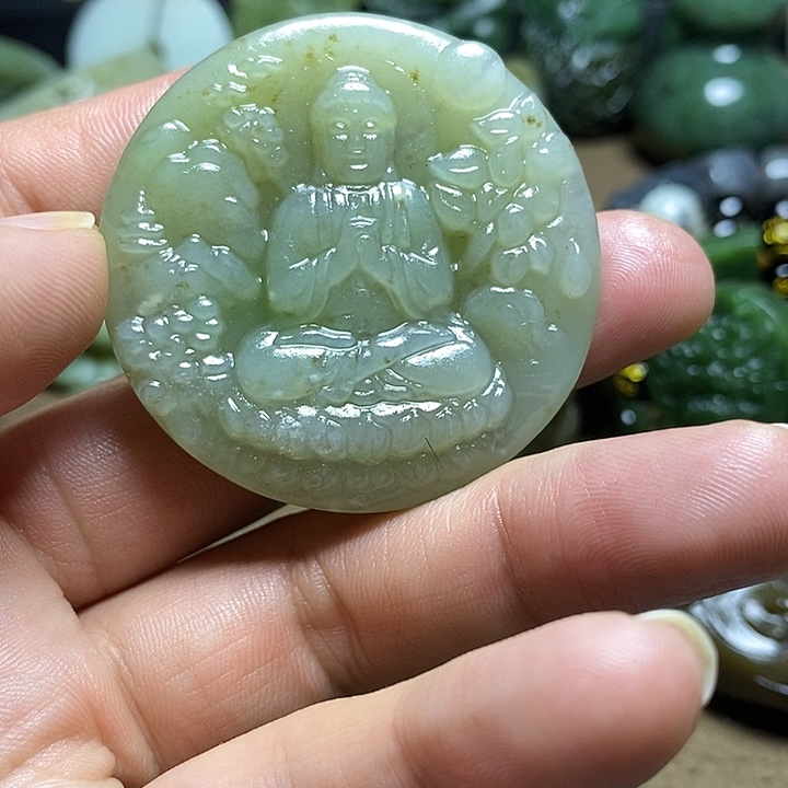 和田玉未镶嵌颈饰