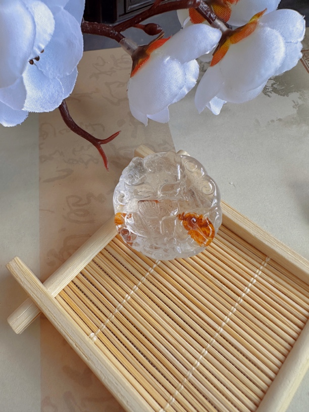 非金属陶瓷吊坠 【如意堂奶奶设计】（内涵）九尾古月吊坠