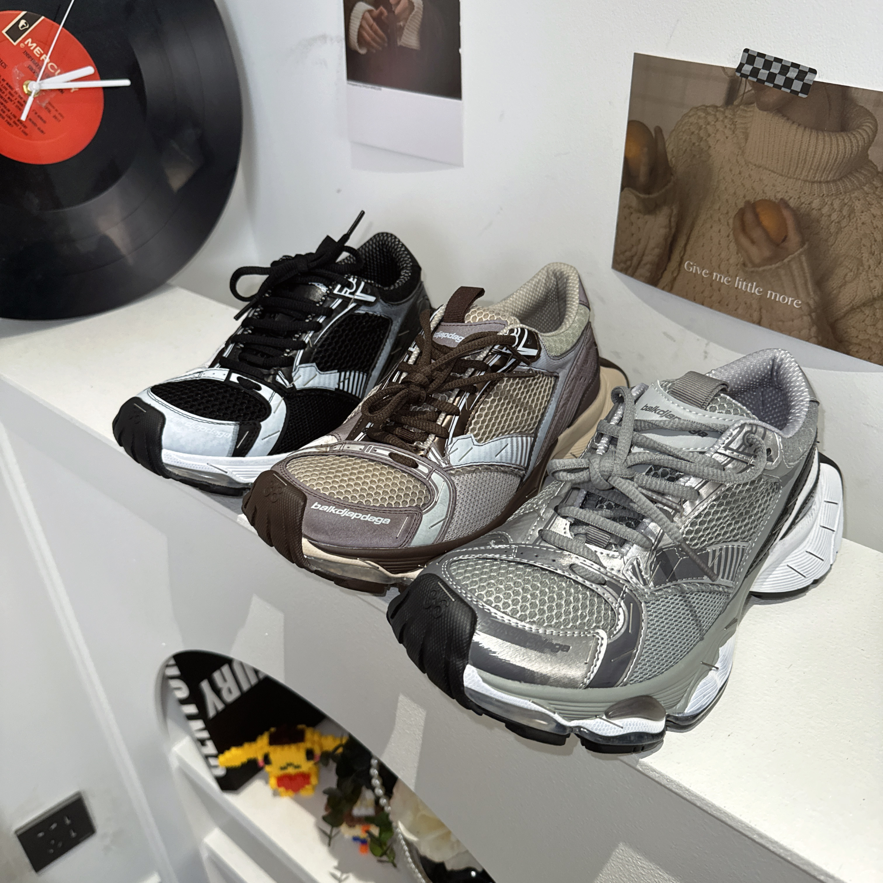 巴黎staple订书机做旧擦色老爹鞋女厚底14代订书钉增高休闲运动鞋