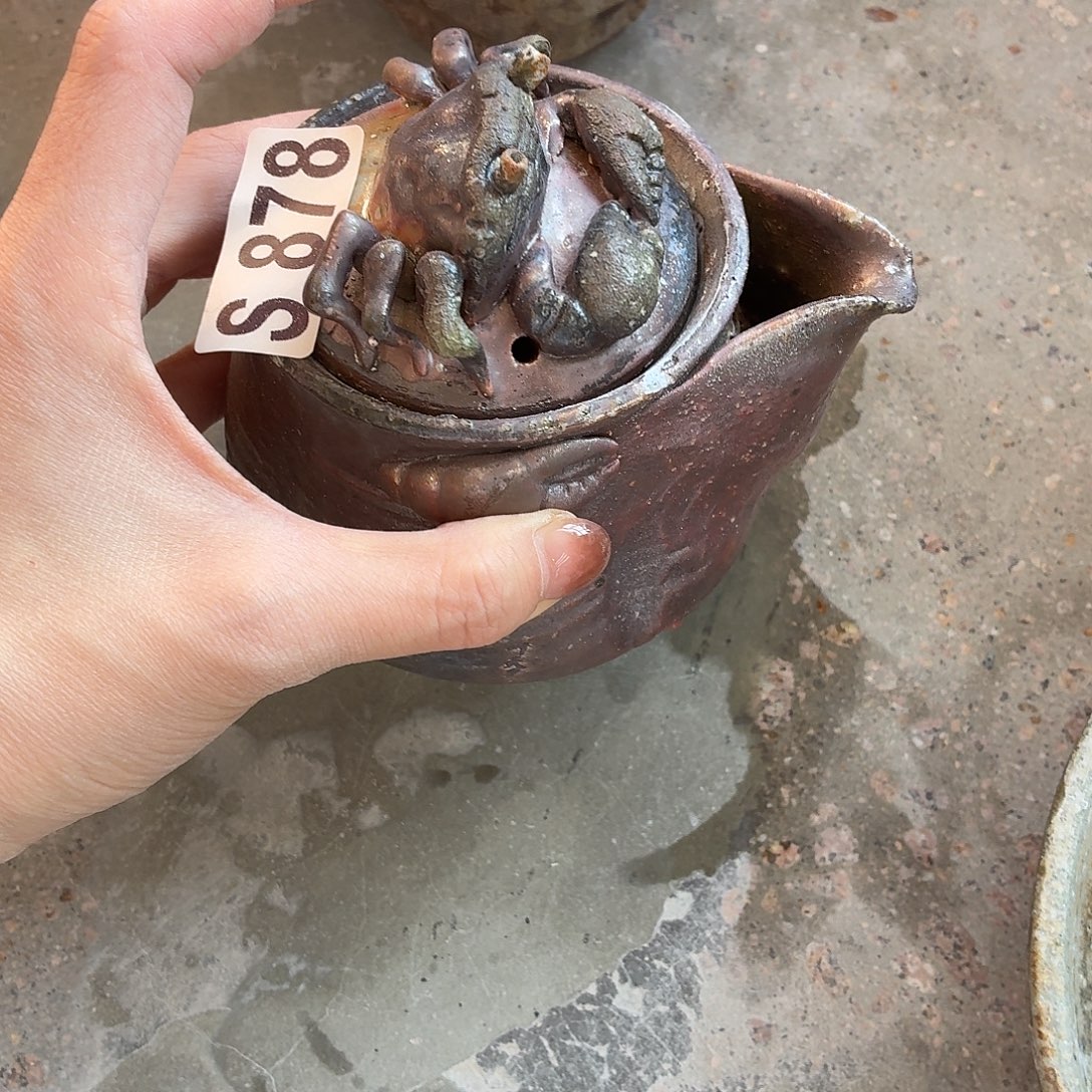 遗***脱陶园柴烧，精品高货S878瑕