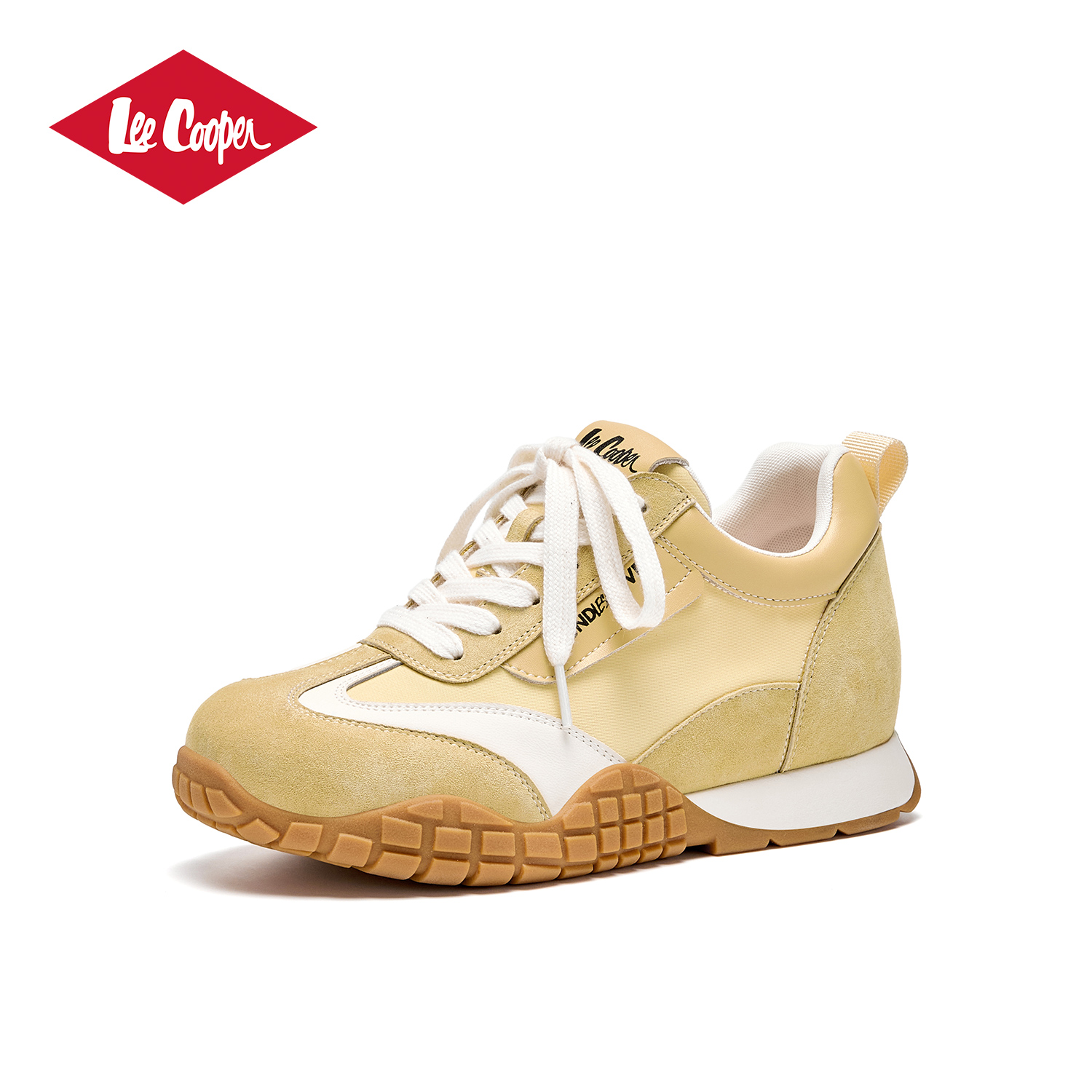 LEE COOPER显脚小拼色阿甘德训鞋女2026春季新款复古潮流休闲鞋
