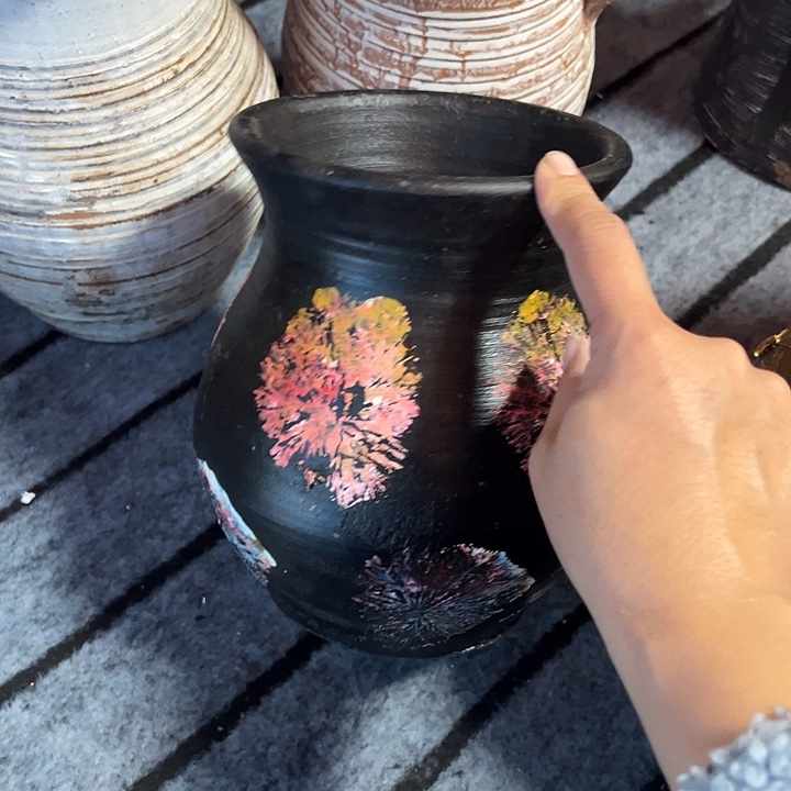 粗陶盆默认打孔高20口14