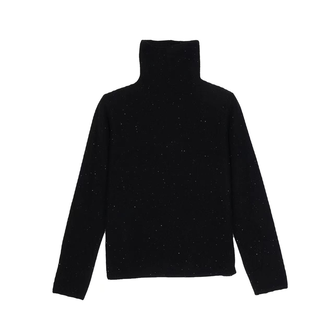 CHUANBAI满天星高领时尚百搭长袖套头亮片针织衫-66150