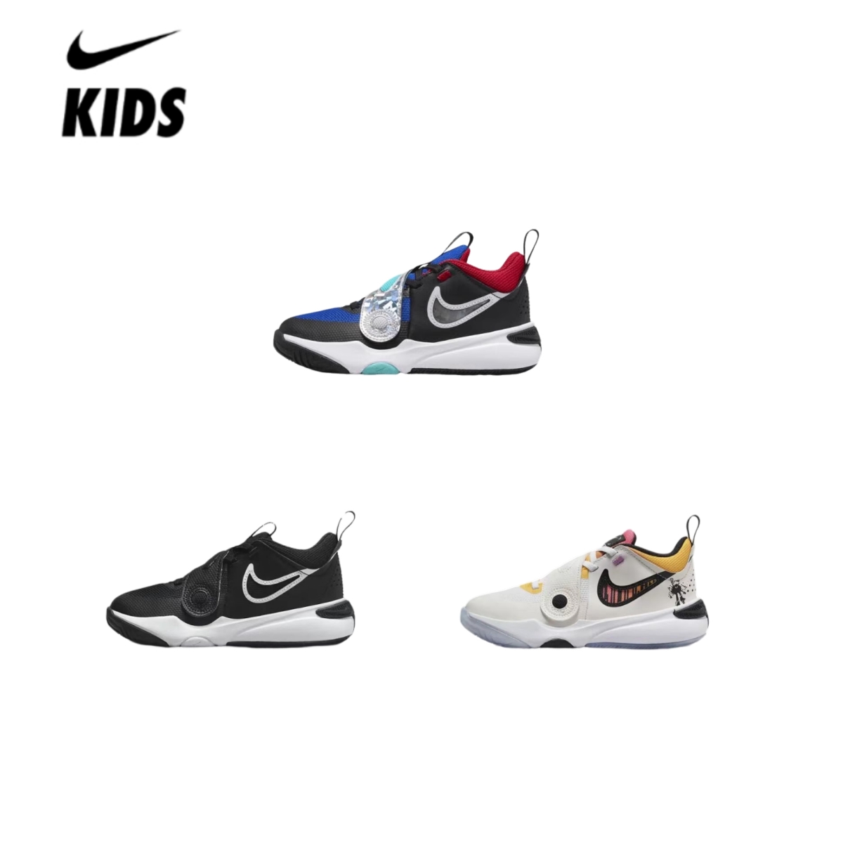 专柜正品NIKE耐克秋冬季新款男女儿童魔术贴减震耐磨篮球鞋DV8994