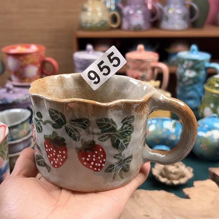 杯景德镇陶瓷手绘作品955
