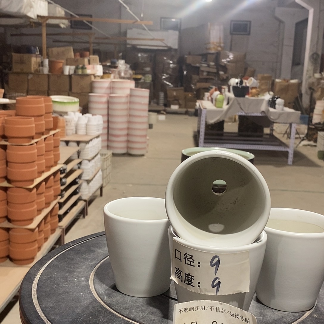 微瑕花盆-017-口9×9-4个