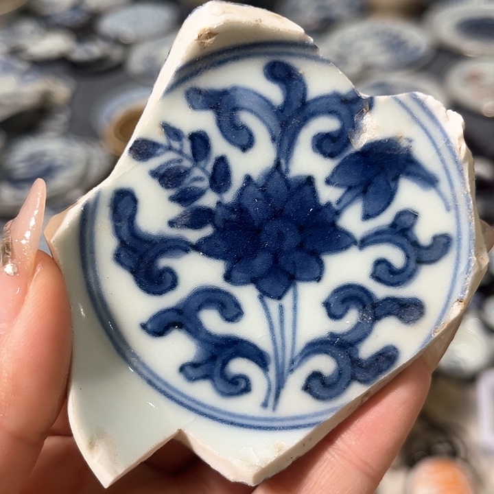 瓷片瓷片茶托喝茶非常不错