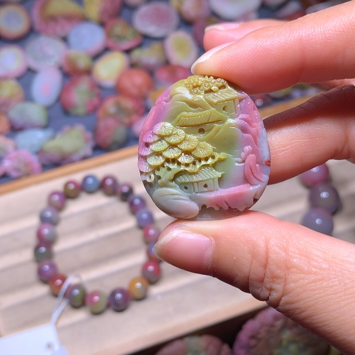 玛瑙/玉髓未镶嵌手链盐源玛瑙