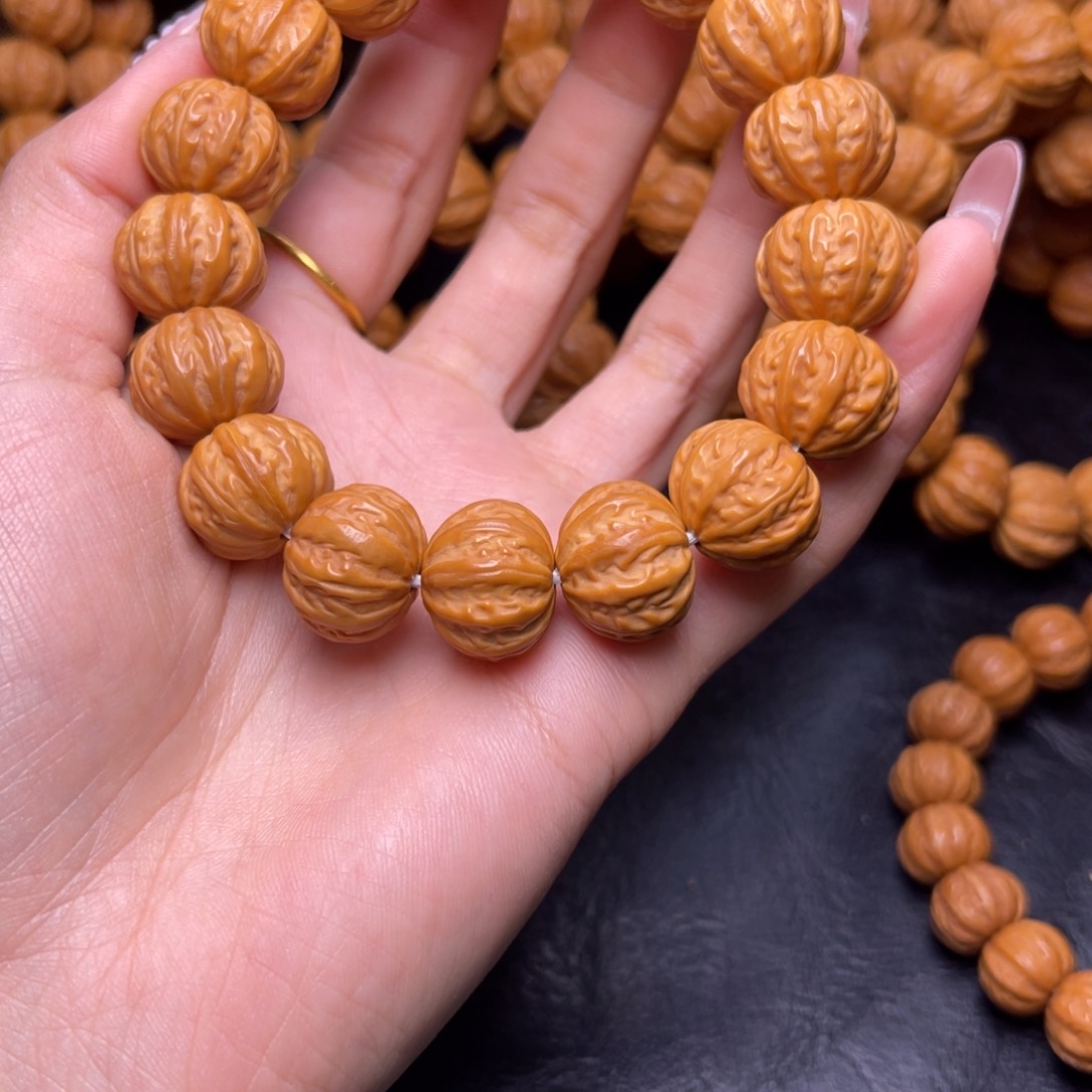 猴头核桃吊坠心**愿京八棱17➕