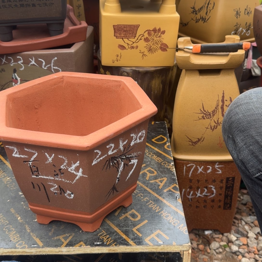 紫砂花盆盆景盆栽