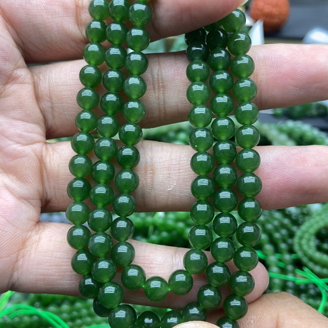 和田玉（碧玉）未镶嵌项链