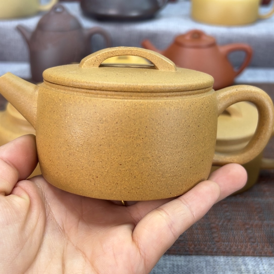 紫砂茶壶黄金段汉瓦