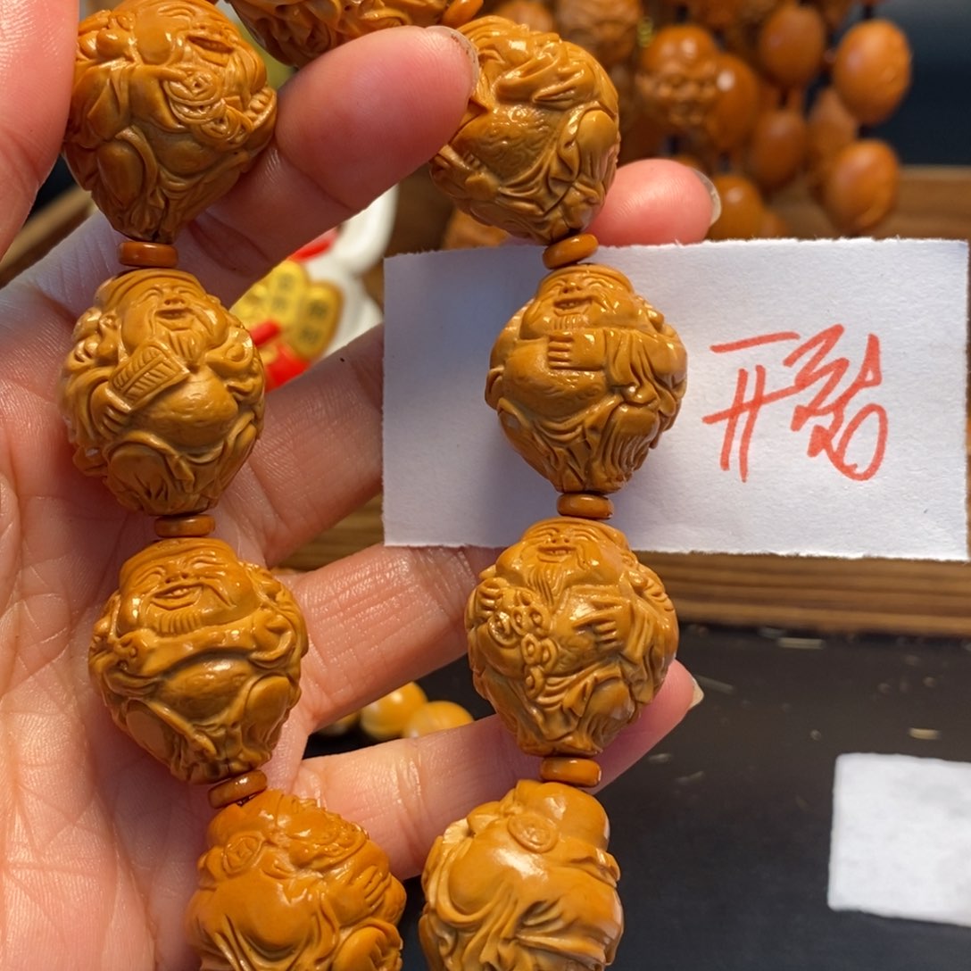 橄榄核手串/手链八方，开裂