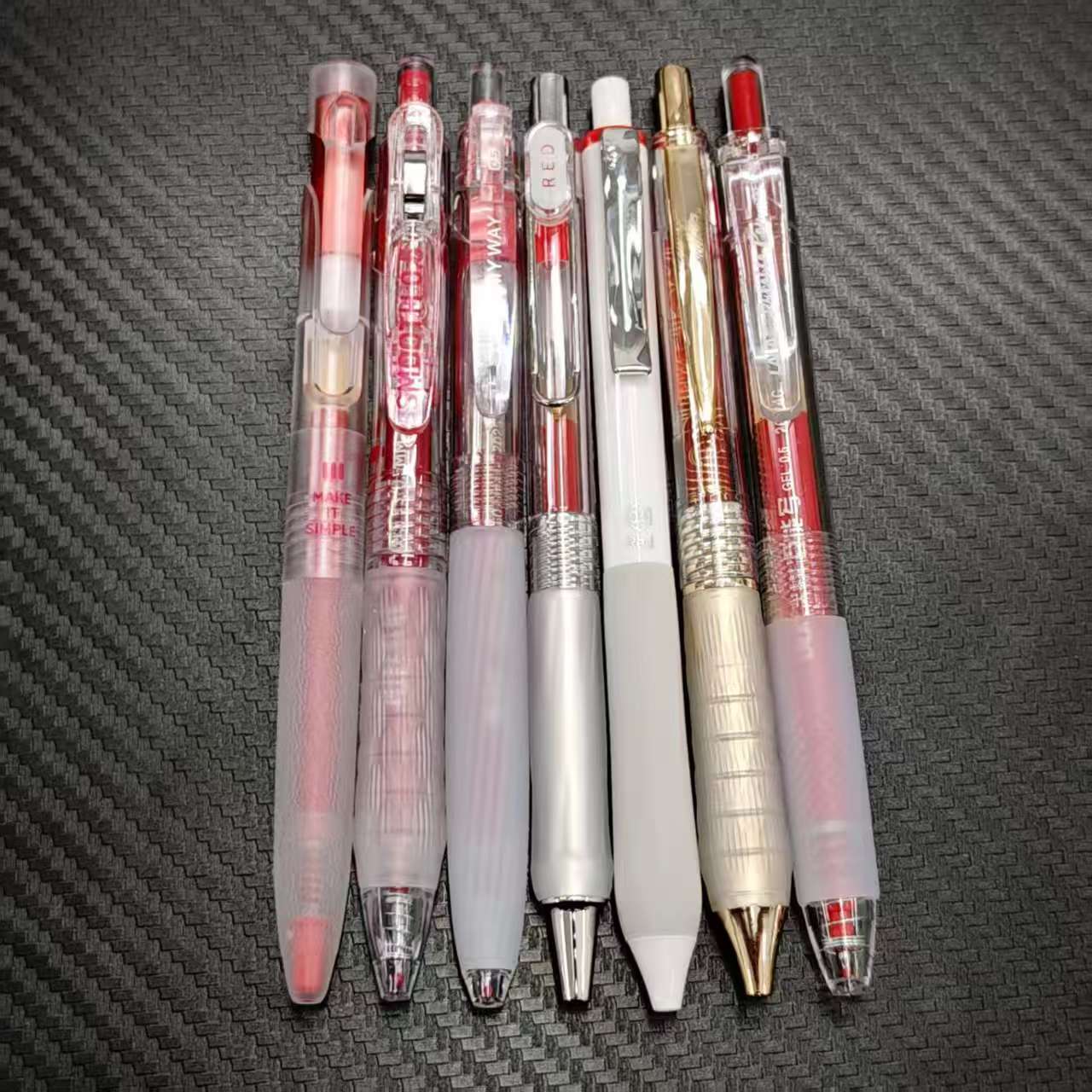 【7支-红色】【闹海+丝滑抗摔+挚简+征途+悦读+恐龙026+青春系7803】