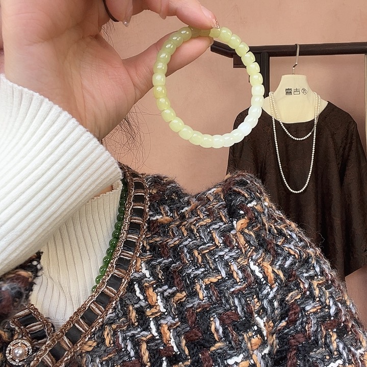 和田玉未镶嵌手链