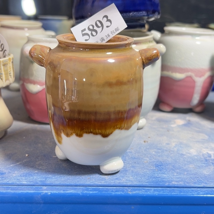 口4高9 手工花盆满30包邮