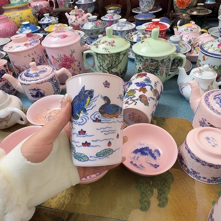 斗***笠瓷摆件景德镇陶瓷