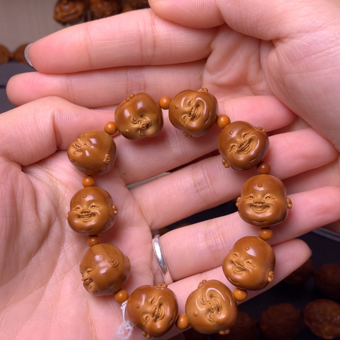 橄榄核手串/手链十分开心