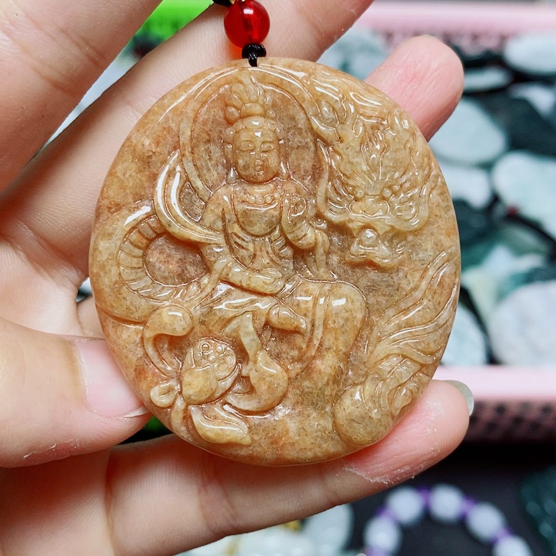 翡翠未镶嵌颈饰纯天然