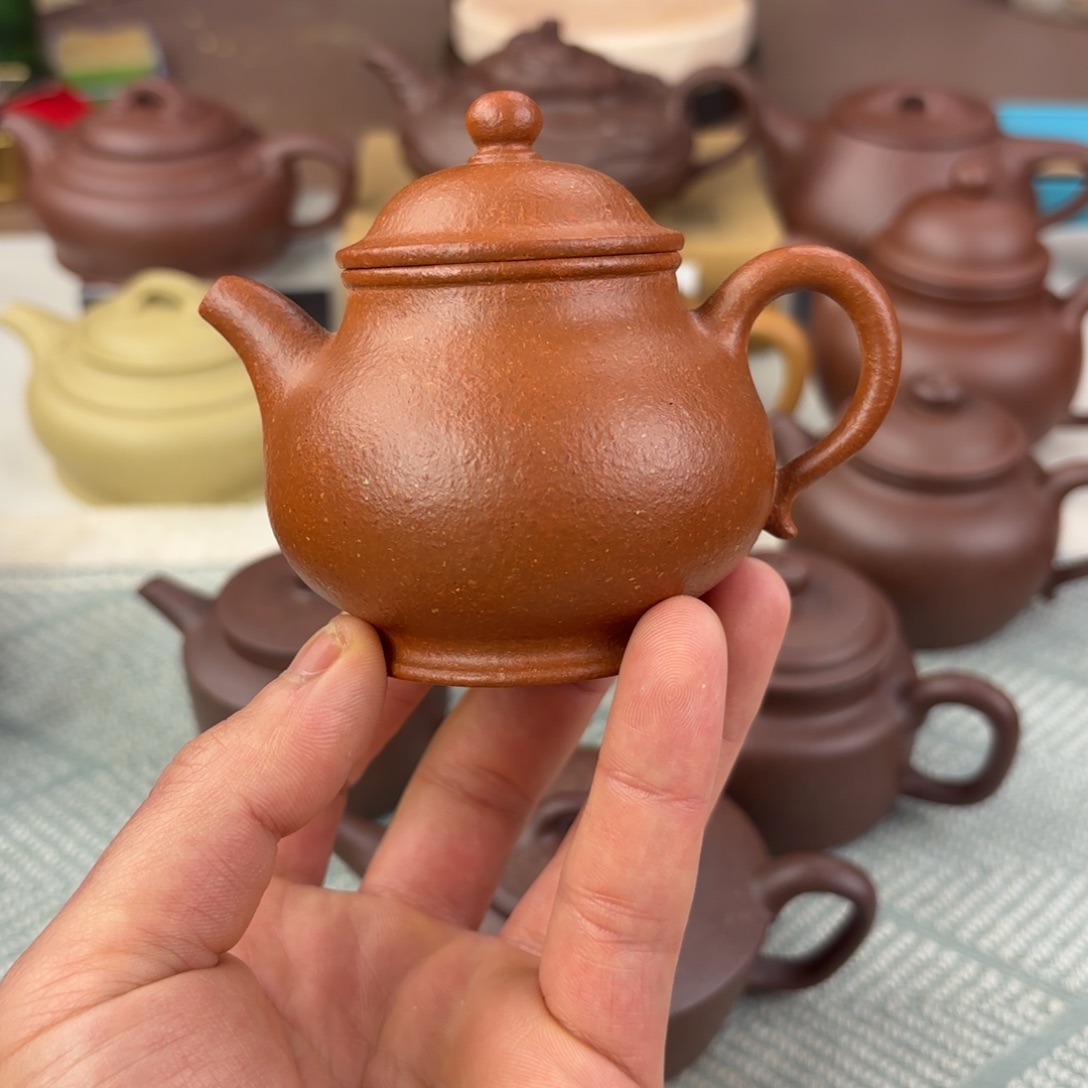 紫砂茶壶封*开潘壶 降坡泥 125cc 半手工