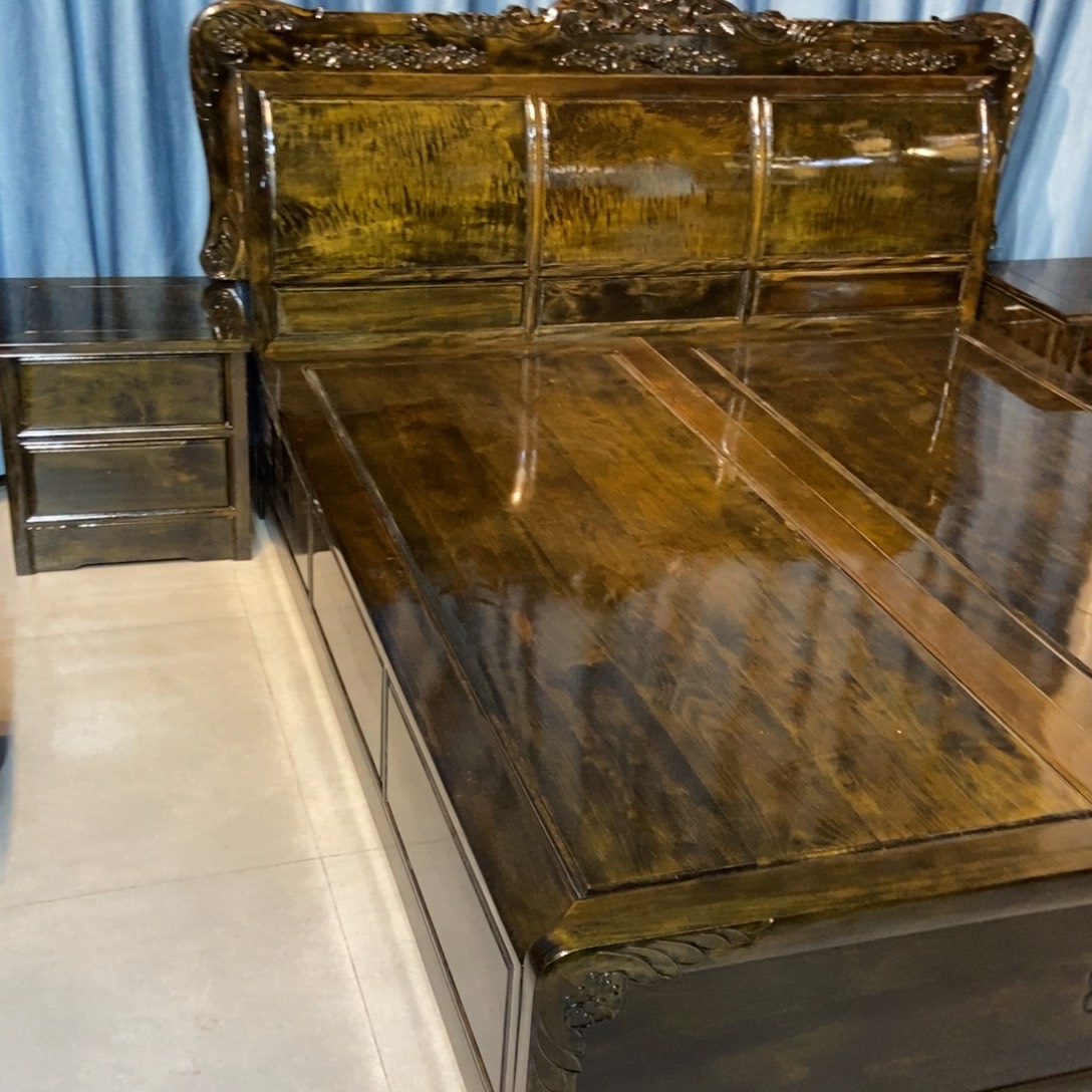 铺***佬楠木高低床三件套