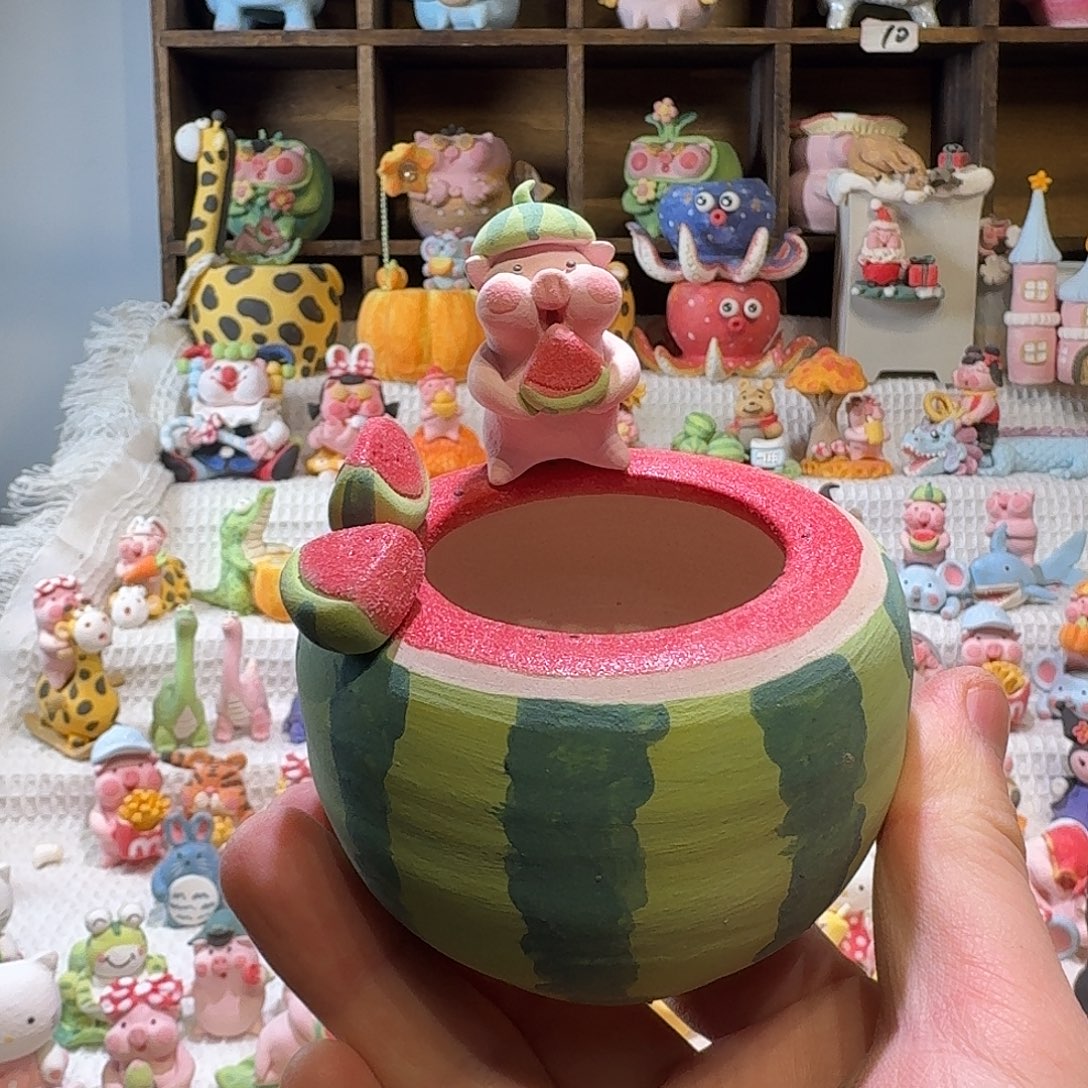 厂家直销手工花盆摆件