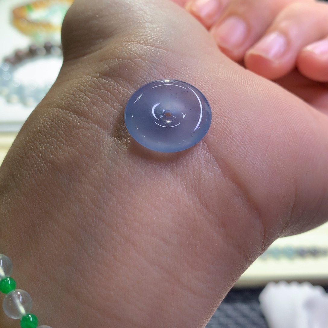 未镶嵌手链翡翠冰紫平安扣