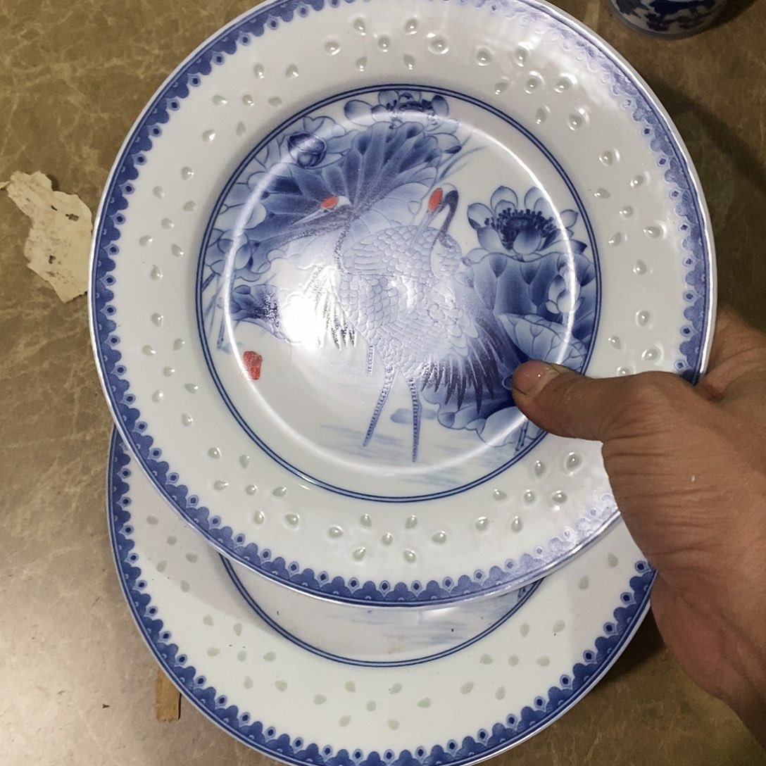 陶摆件景德镇陶瓷20公分2个