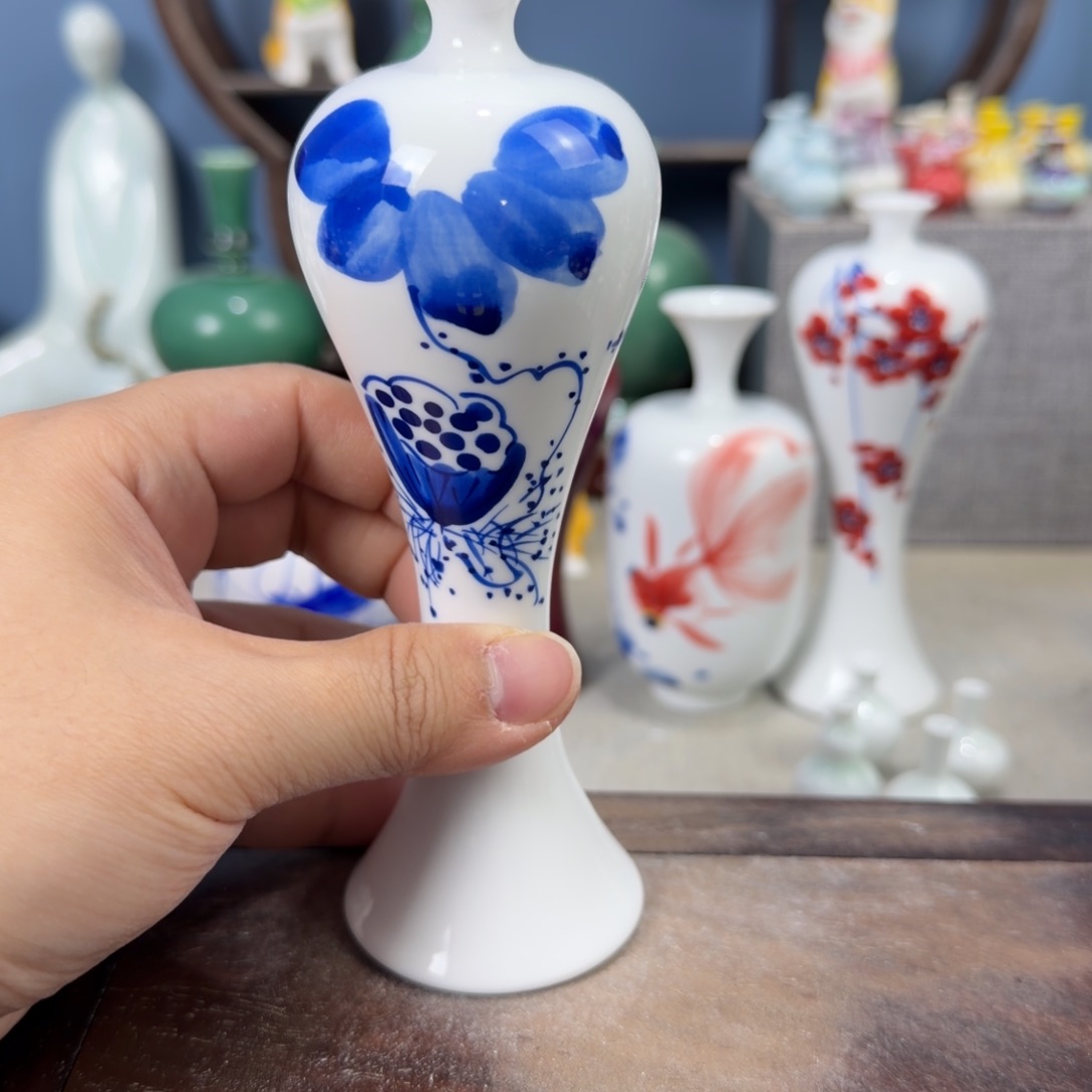 陶瓷手工小花器摆件