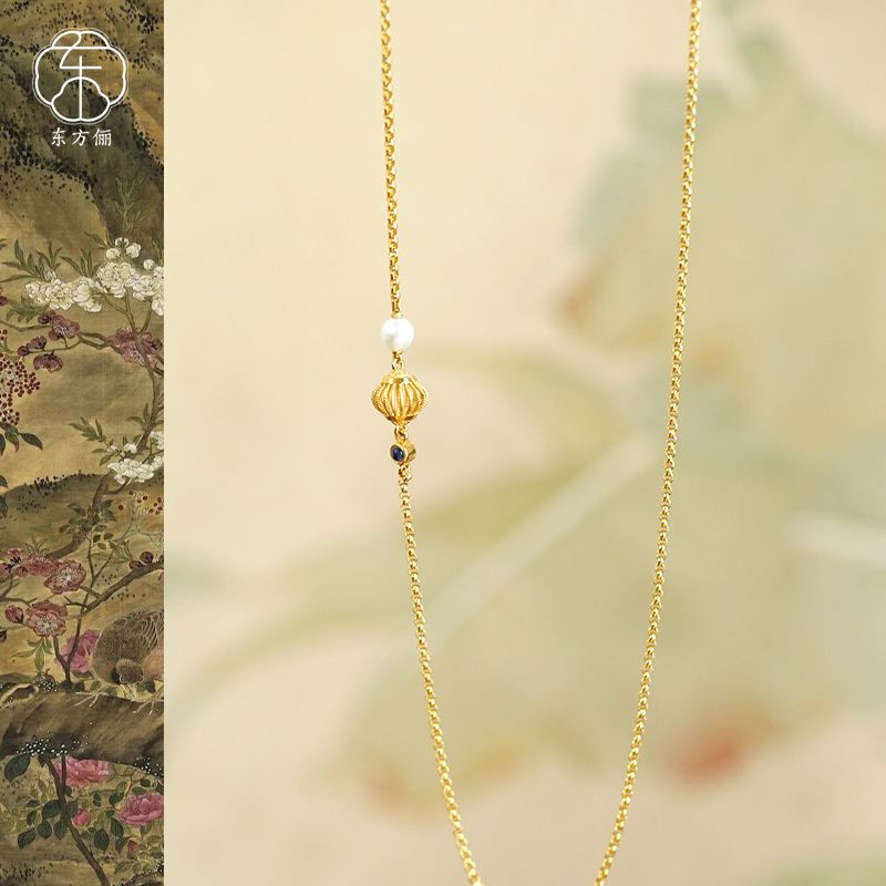 东方俪DOFUNLY【疏影链】18K金项链轻奢高定百搭简约设计款KJXL雅韵