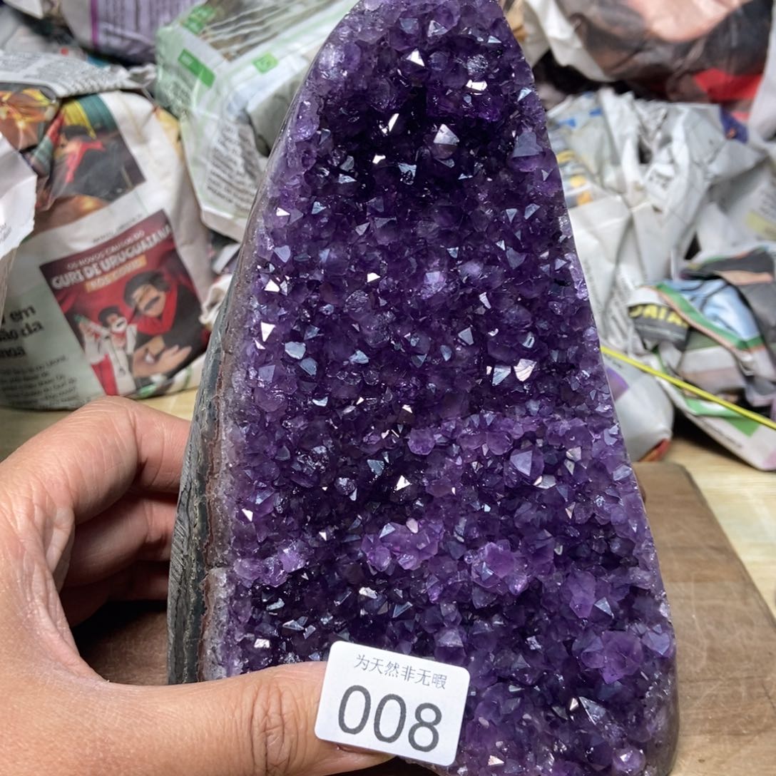 紫晶天然水晶摆件未镶嵌