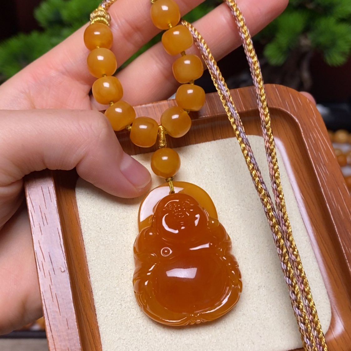 【闪购商品】蜜蜡颈饰未镶嵌项链