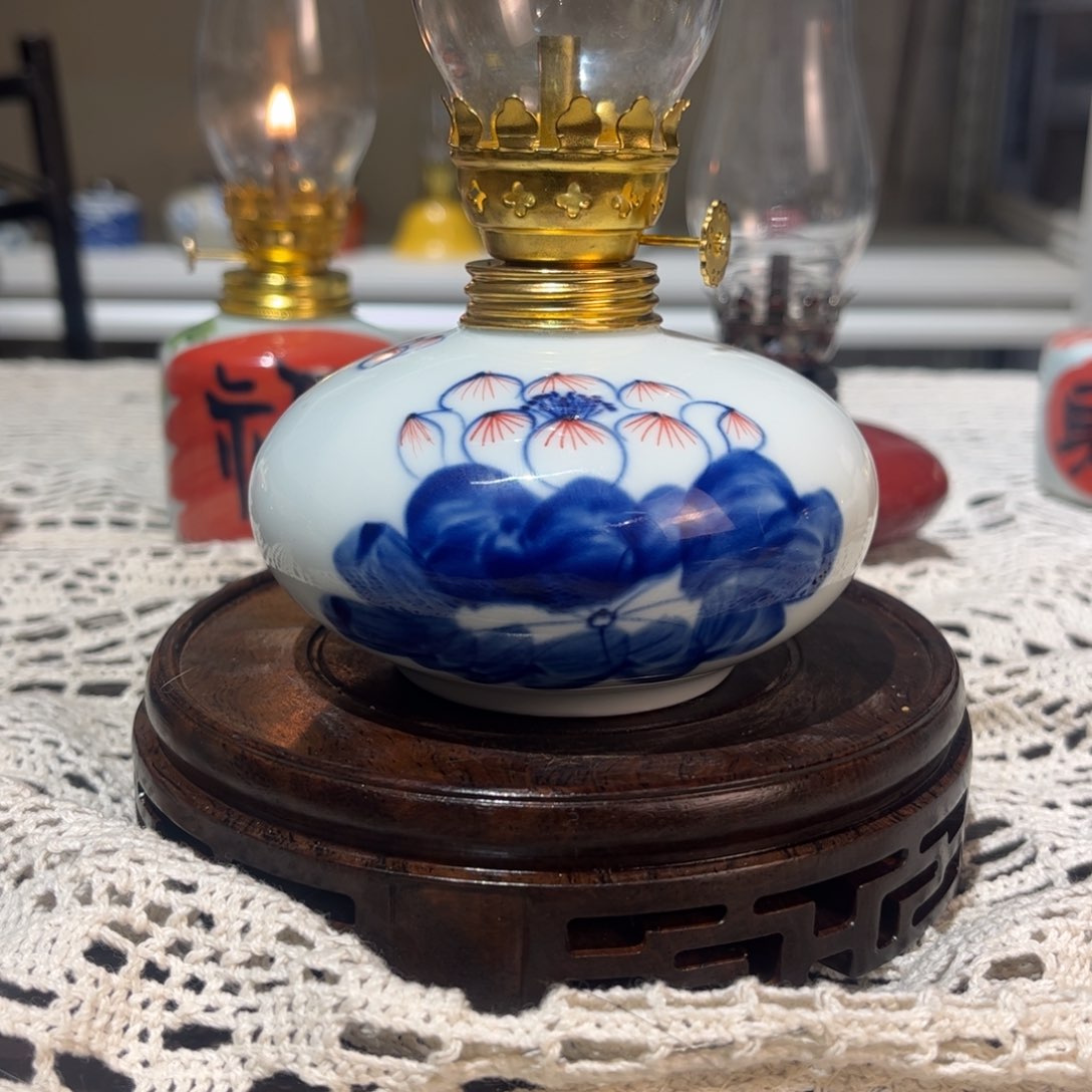 摆件景德镇陶瓷香薰灯