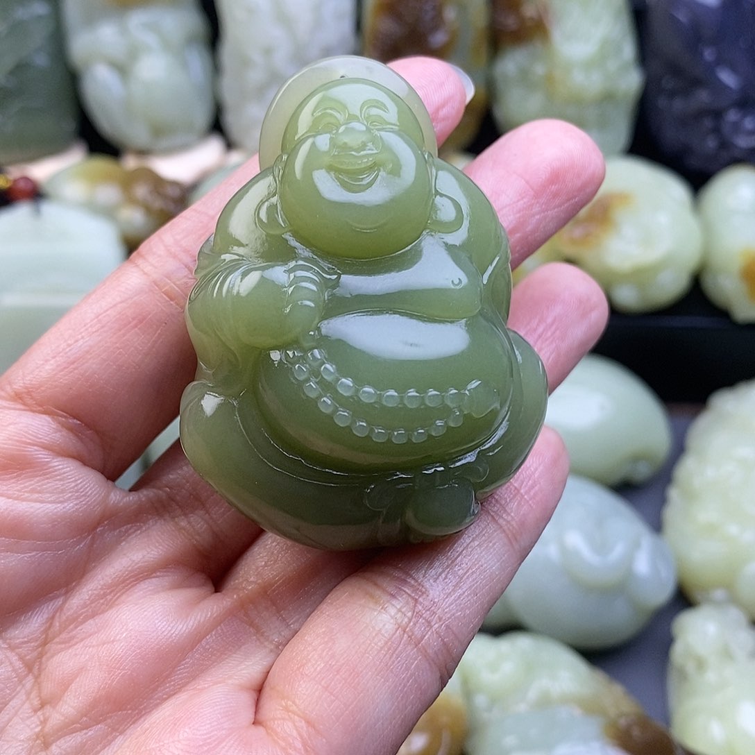 未镶嵌和田玉把件睡***?