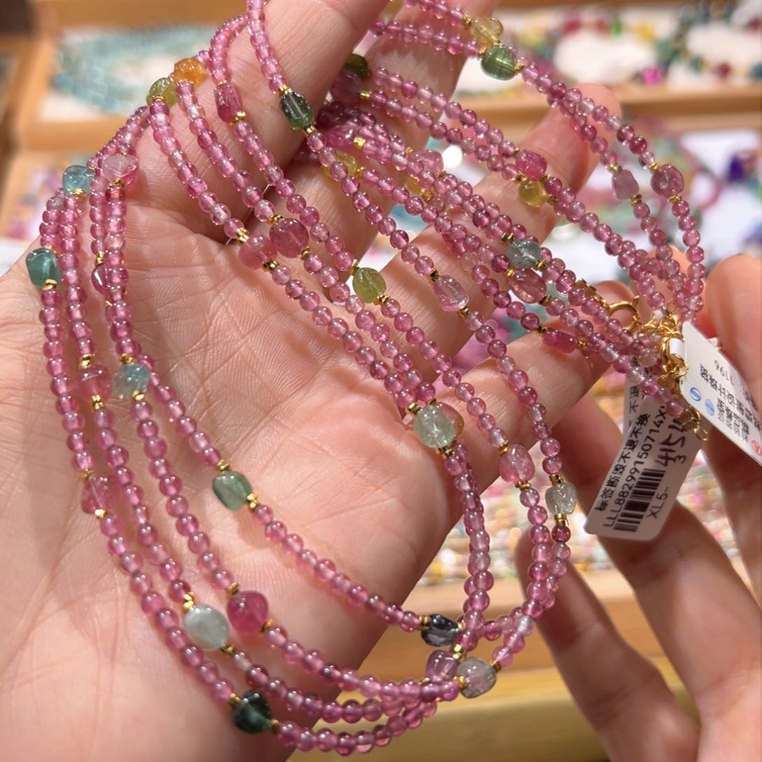 项链未镶嵌碧玺多样性发其一