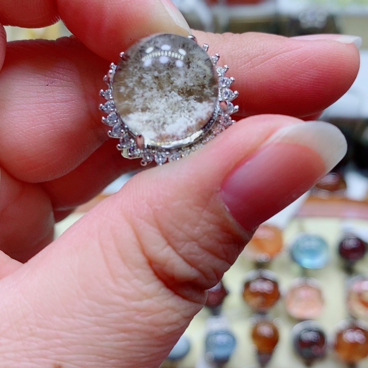 水晶戒指未镶嵌水晶