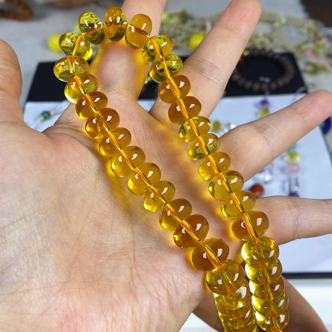 非金属手串黄水算盘珠