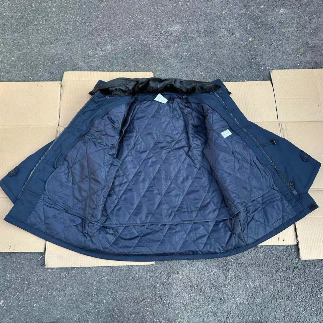 【老款棉衣】冬季加厚防寒防泼水可拆内胆毛领中长款棉大衣