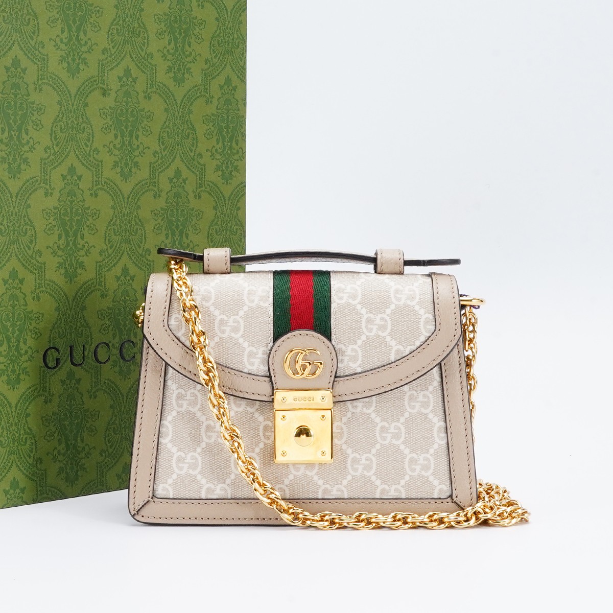 95新 GUCCI/古驰 【一号店】ophidia手提单肩包新款mini